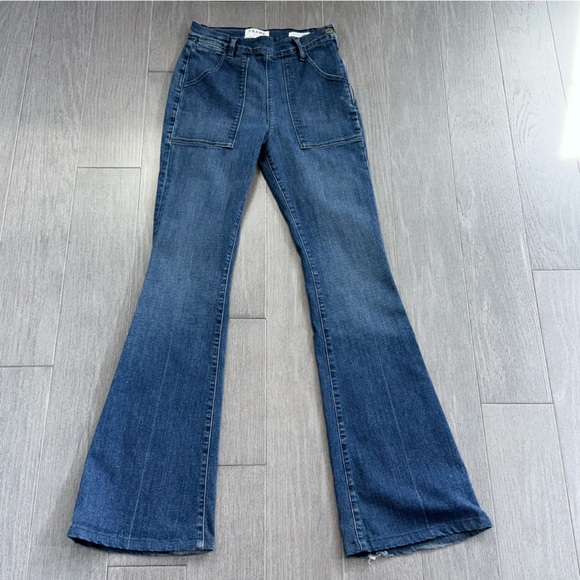 Frame Denim Le Flare De Francoise Jean Size 28 Sunnyslope Flare High Rise LFF899 - Picture 14 of 16
